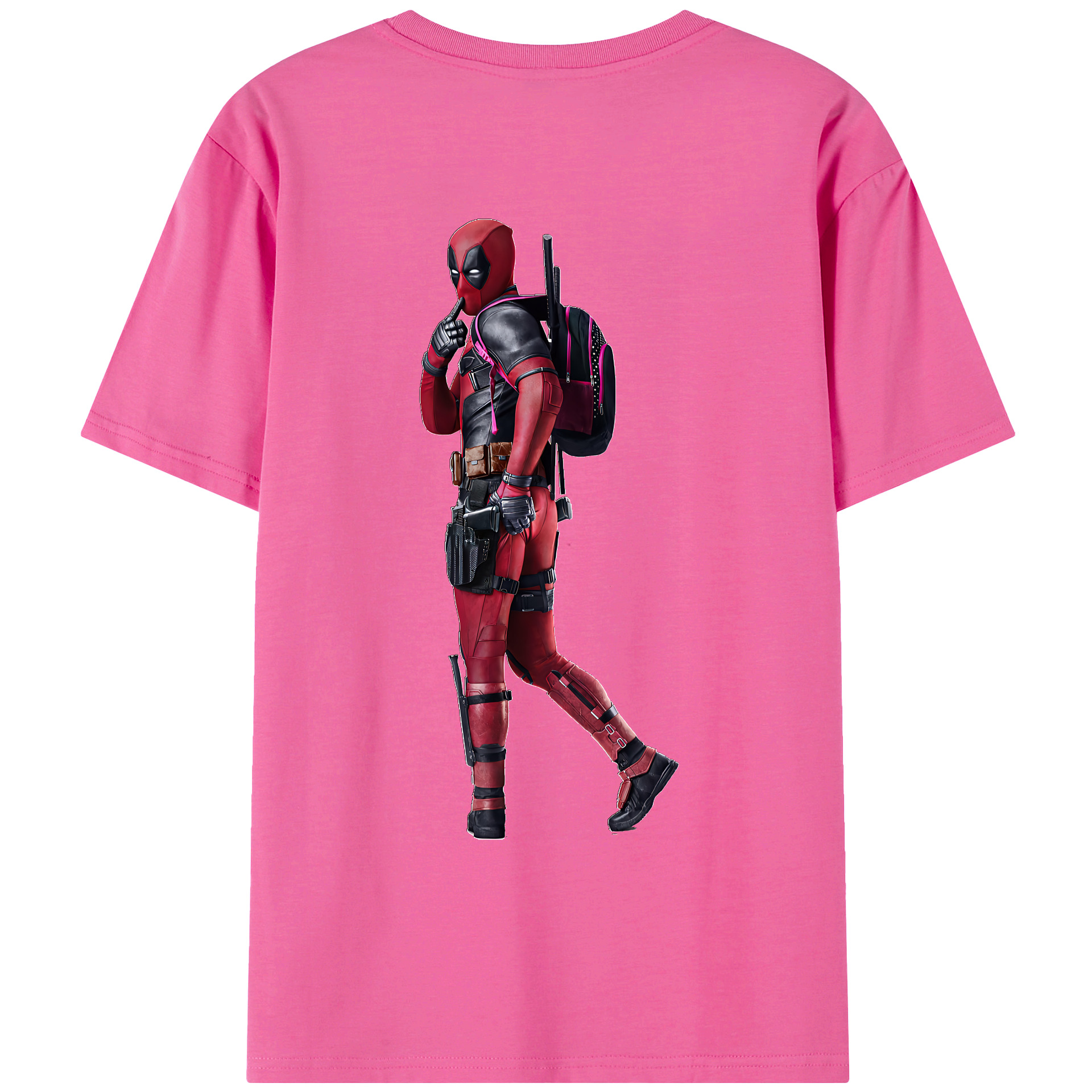 （画像用） Deadpool デッドプール レディース半袖Tシャツ(バックプリント)